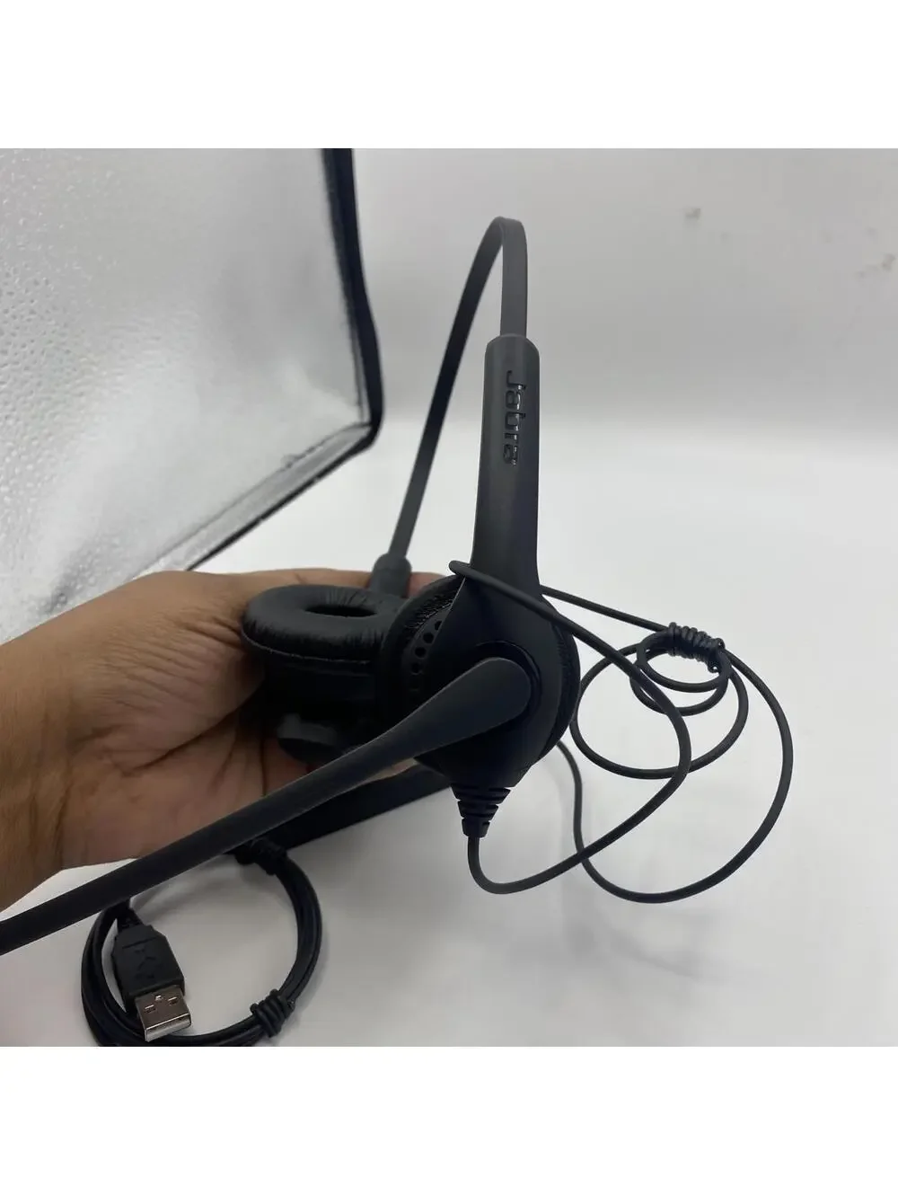 Jabra BiZ 1100 Duo USB OVER-The-Head PC Headset 1159-0159-EDU HSC027 used